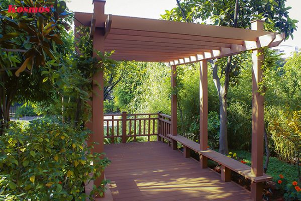 Trụ Pergola được thiết kế thành nhiều ứng dụng trong cuộc sống